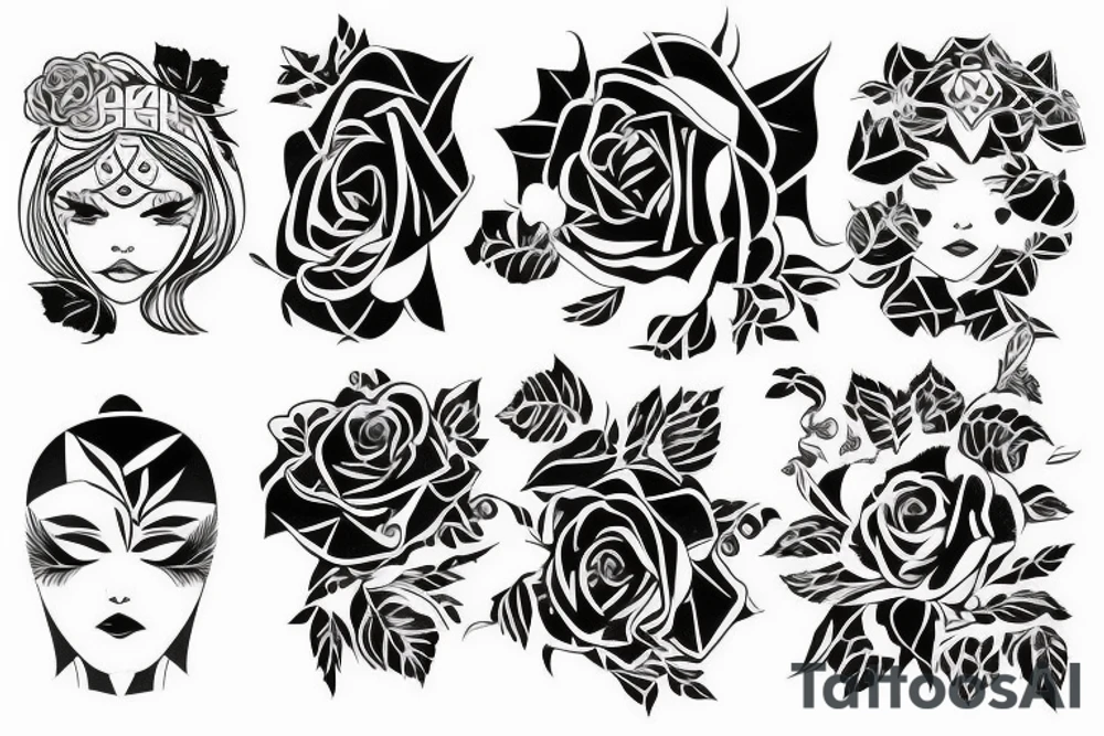 a rose tattoo idea