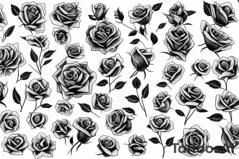 a rose tattoo idea