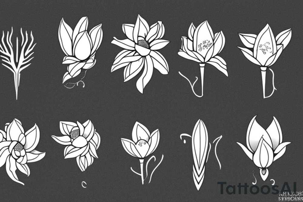 a magnolia tattoo idea