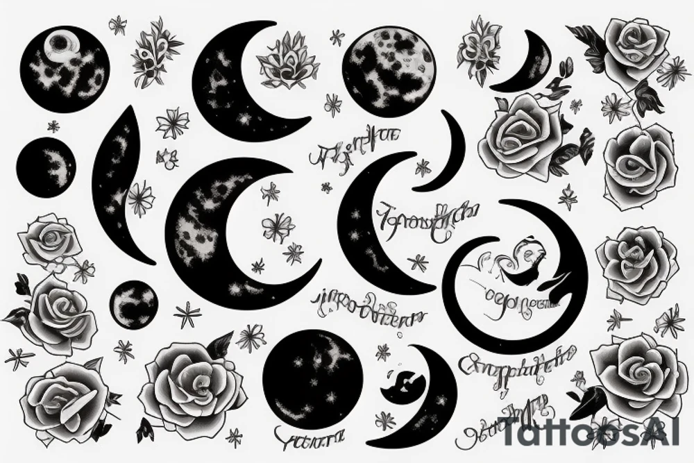 a Moon tattoo idea