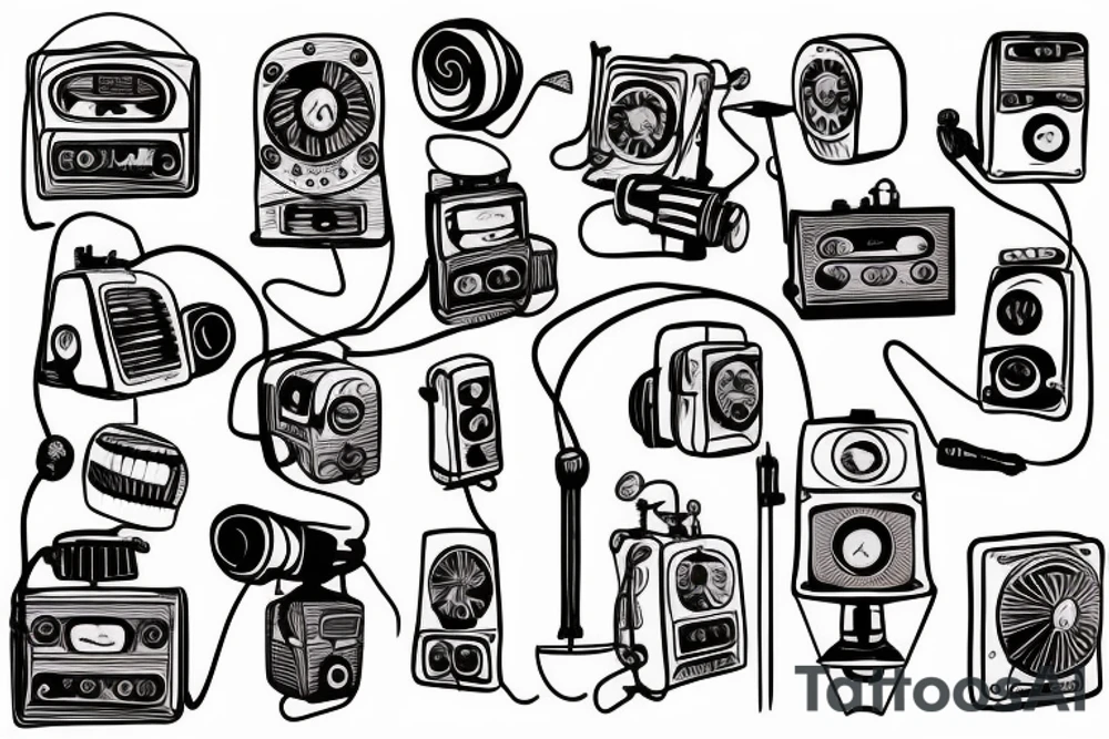 small town radio tattoo idea
