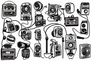 small town radio tattoo idea