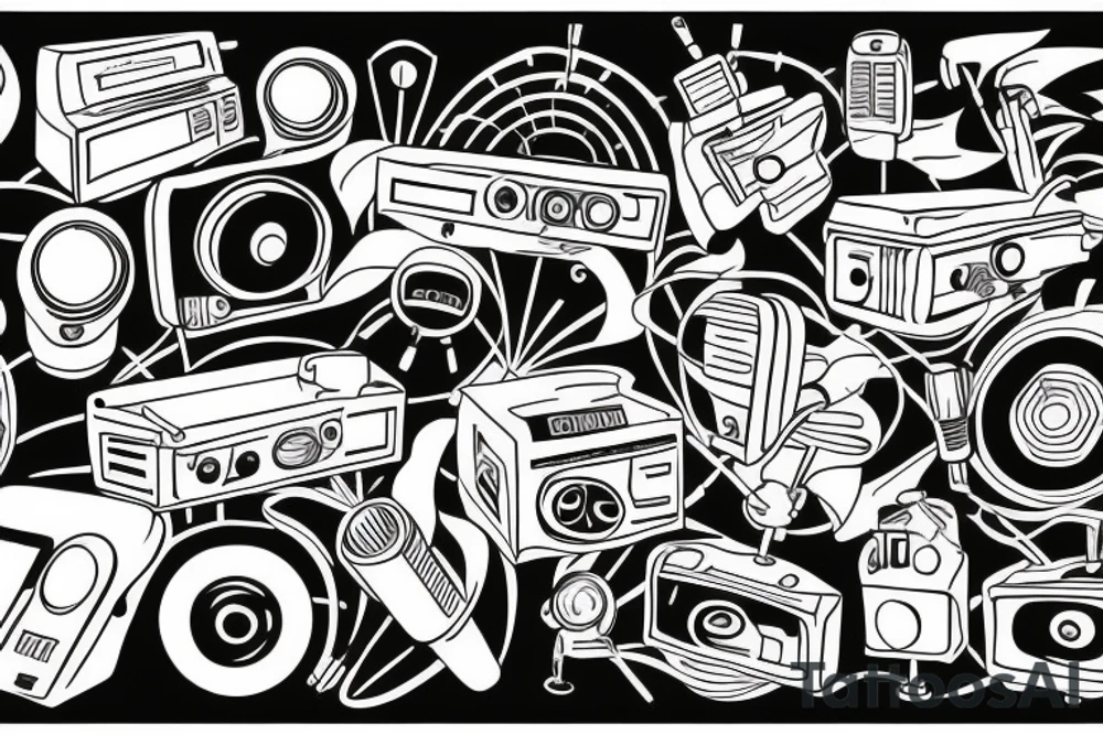 small town radio tattoo idea