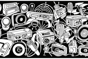 small town radio tattoo idea