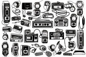 small town radio tattoo idea