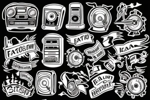 small town radio tattoo idea