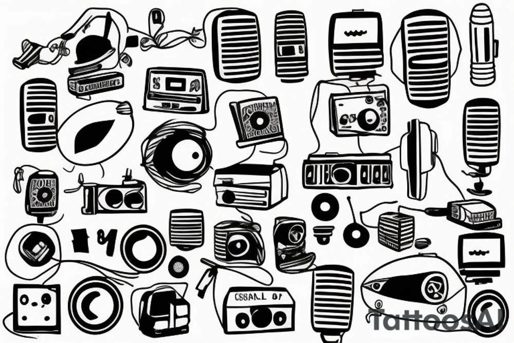 small town radio tattoo idea