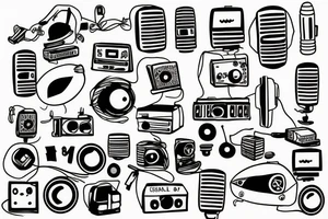 small town radio tattoo idea