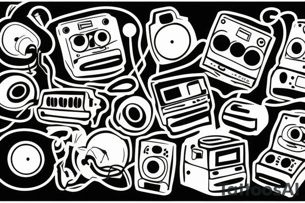 small town radio tattoo idea