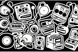 small town radio tattoo idea