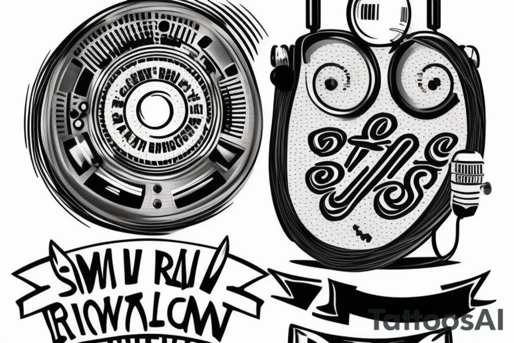 small town radio tattoo idea