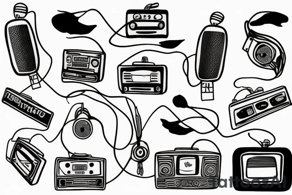 small town radio tattoo idea