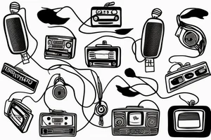 small town radio tattoo idea