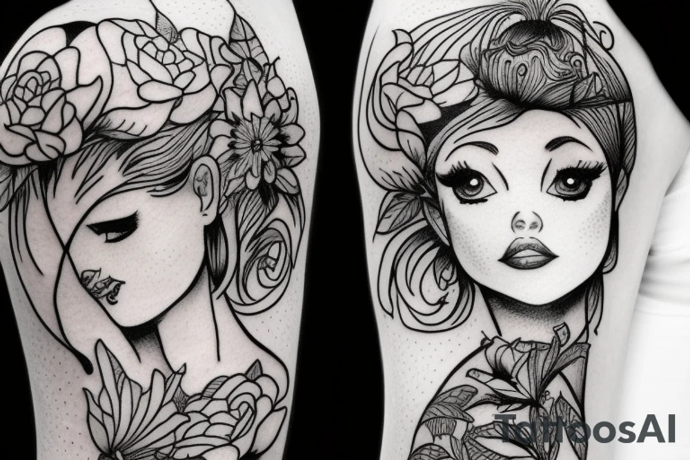 Pixie fairy tattoo idea