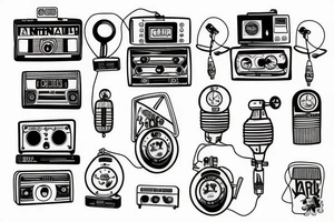 small town radio tattoo idea
