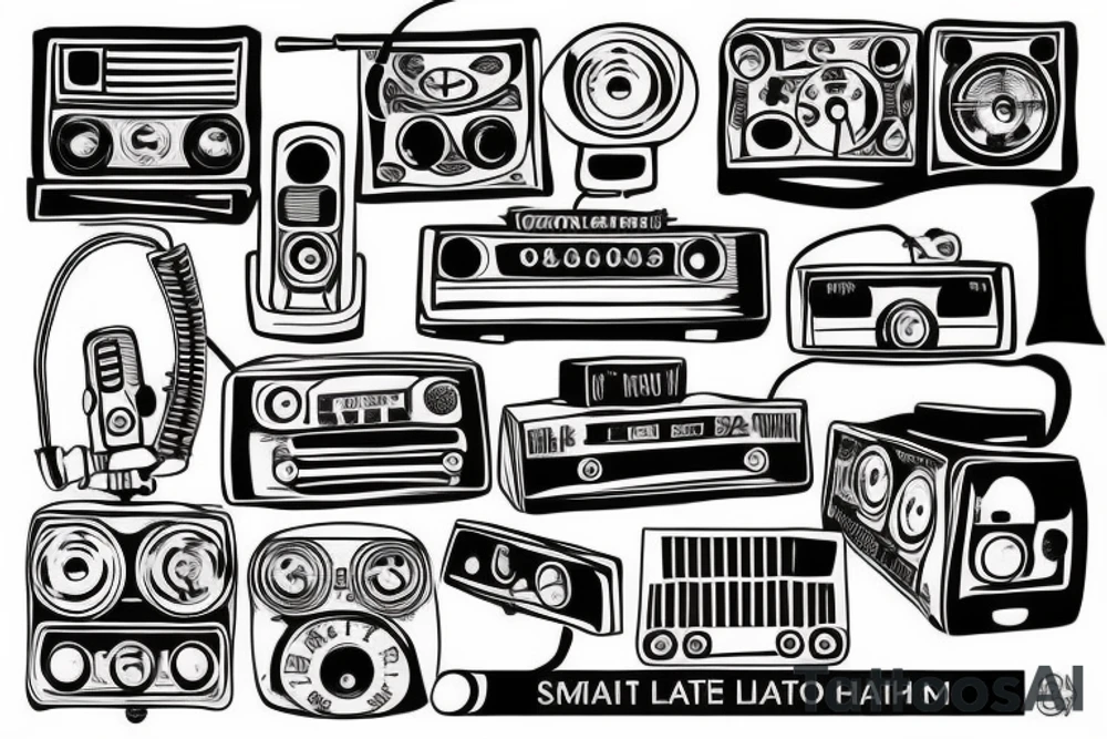 small town radio tattoo idea