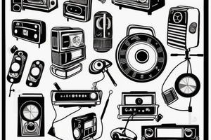 1950's radio tattoo idea