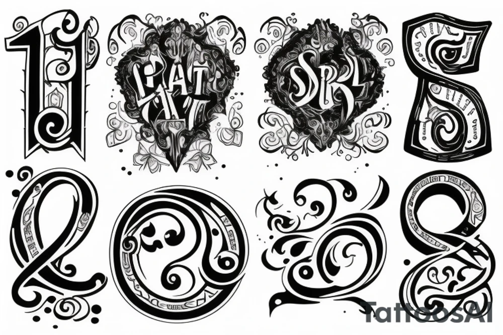 S T R tattoo idea