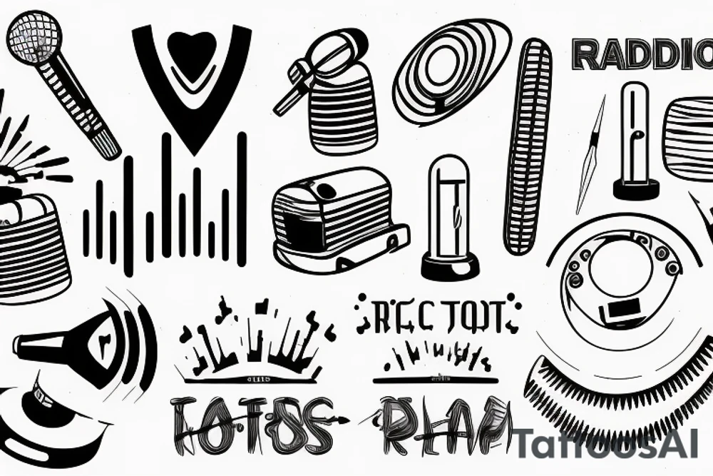 radio waves tattoo idea