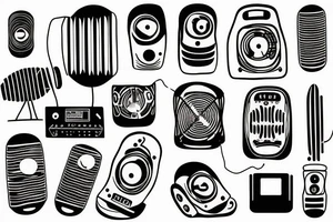 radio waves tattoo idea