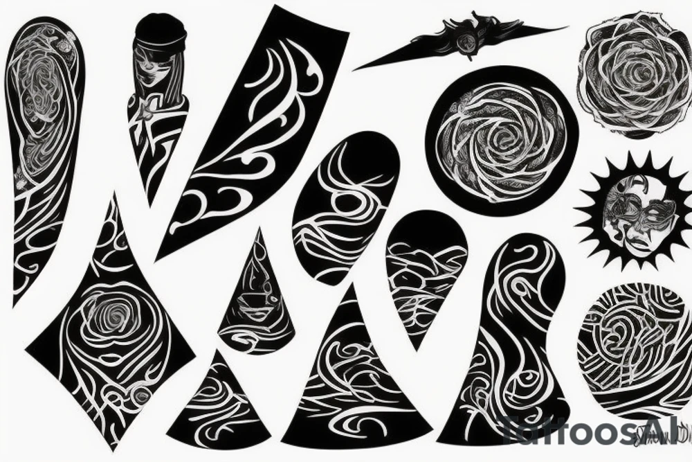 vibration tattoo idea