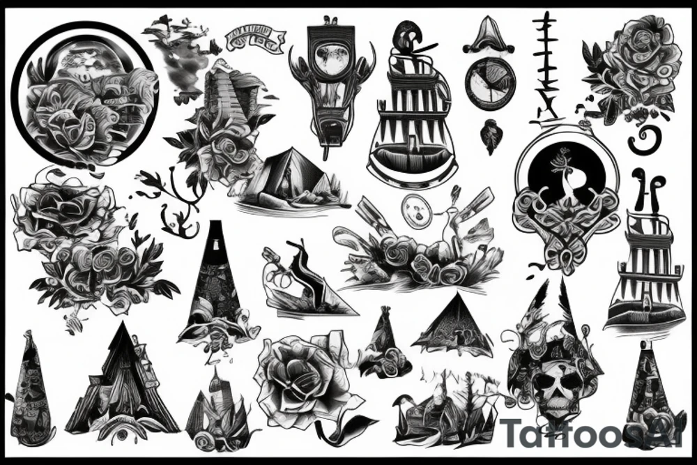 village town tattoo idea