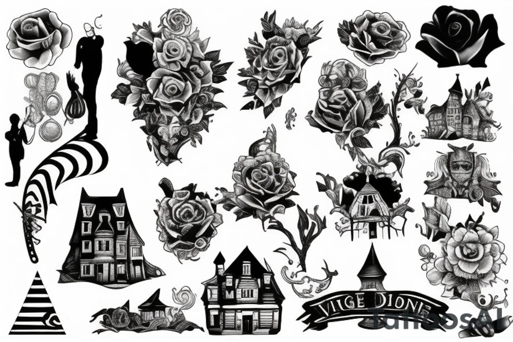 village town tattoo idea