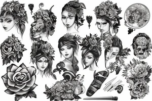 village town tattoo idea