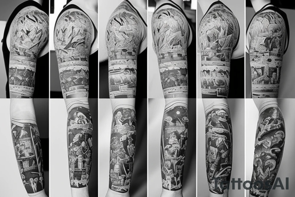 village town tattoo idea