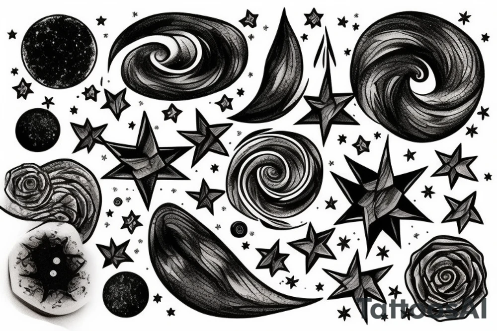 starry night tattoo idea