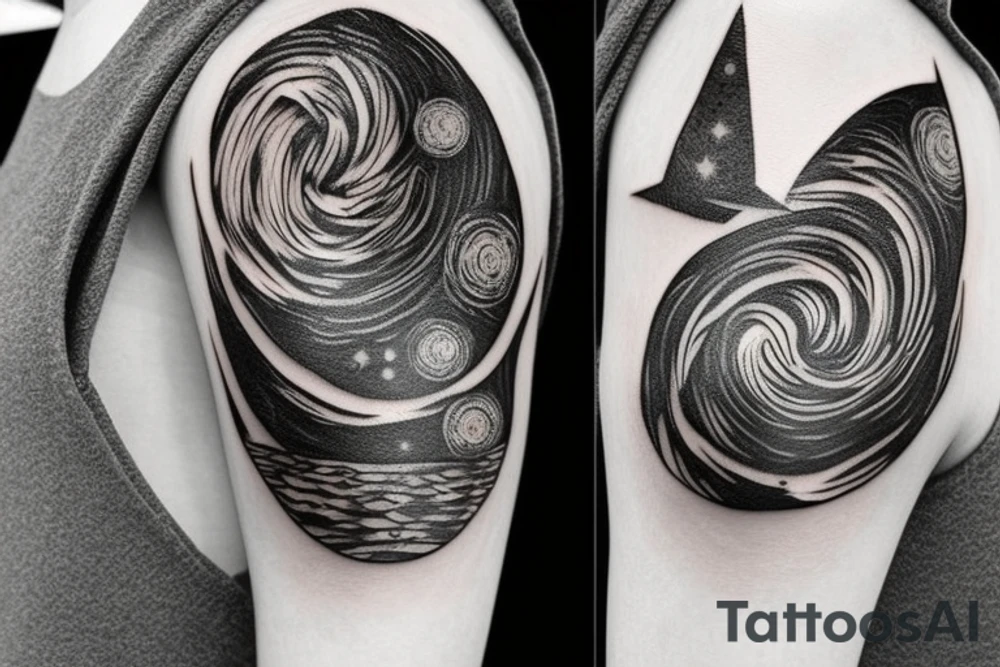 starry night tattoo idea