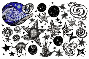 starry night tattoo idea