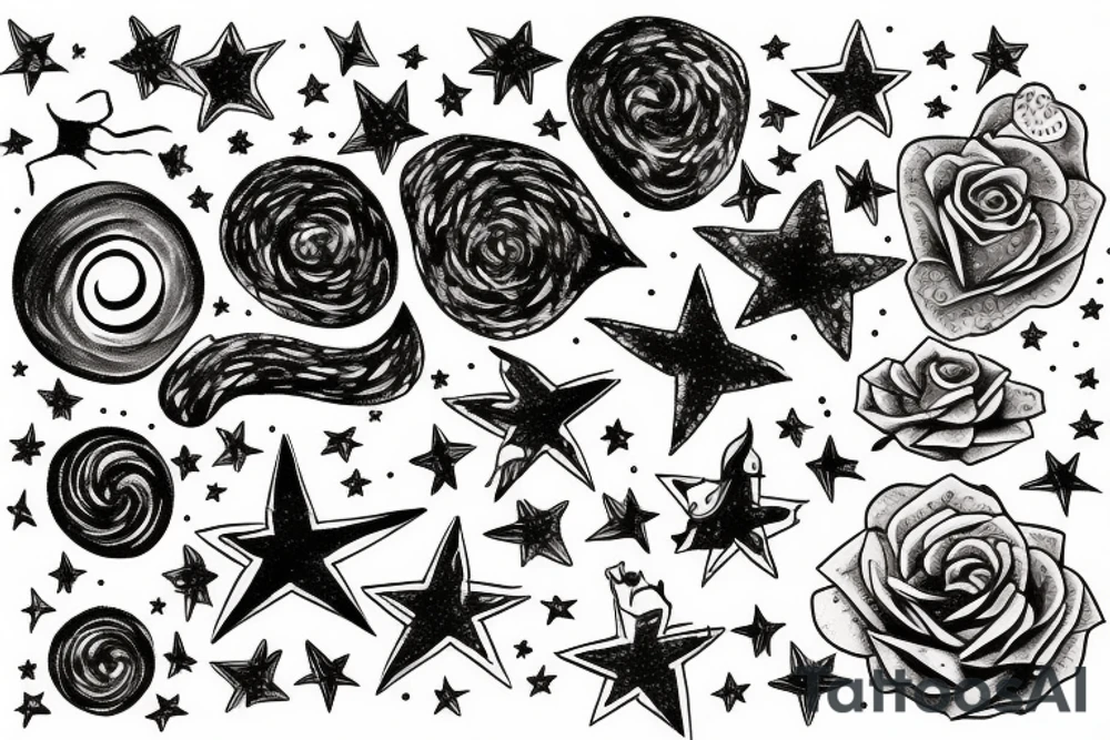 starry night tattoo idea