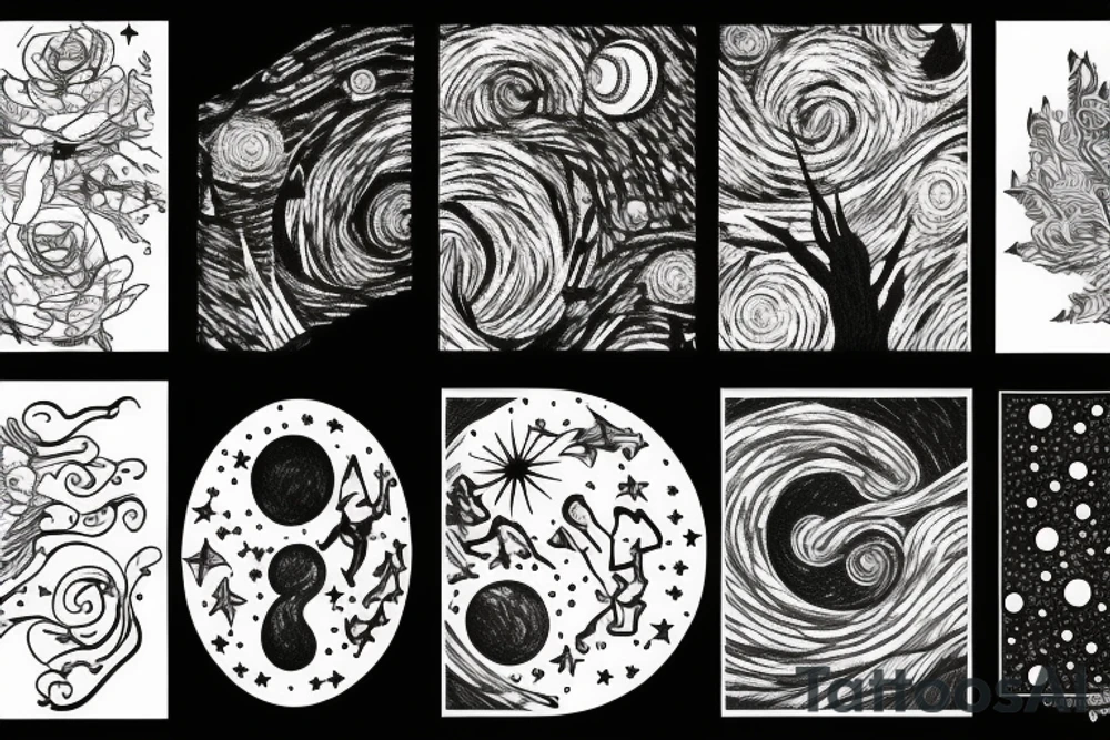 starry night tattoo idea