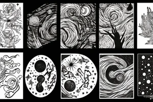 starry night tattoo idea