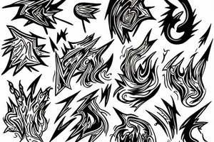 lightning bolt tattoo idea
