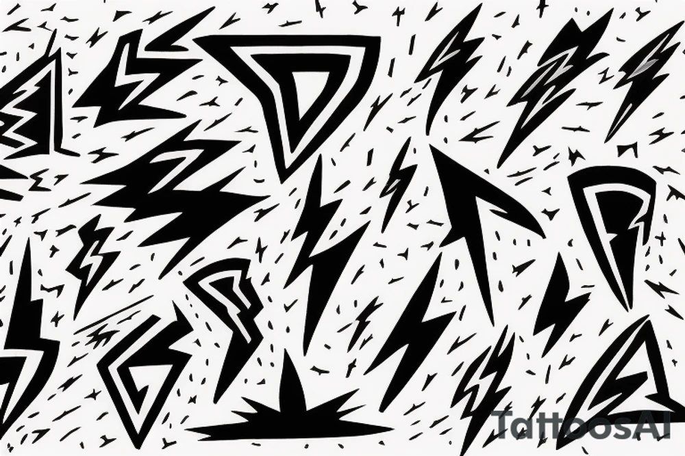 lightning bolt tattoo idea