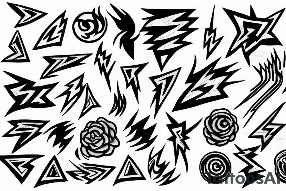 lightning bolt tattoo idea
