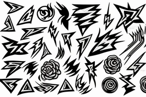 lightning bolt tattoo idea