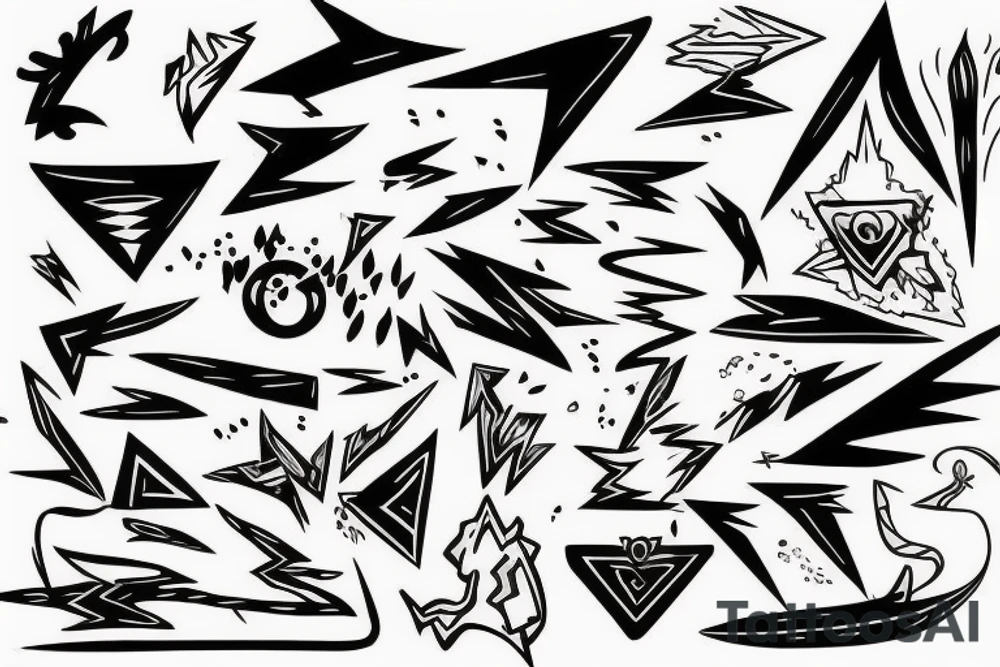 lightning bolt tattoo idea