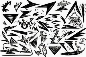 lightning bolt tattoo idea
