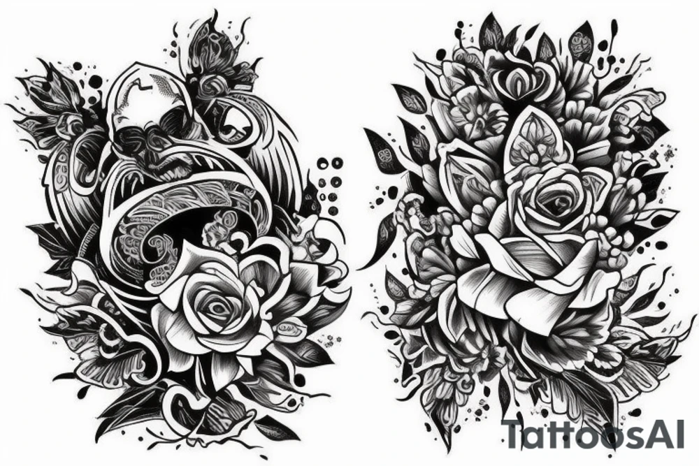Чорний кіт tattoo idea