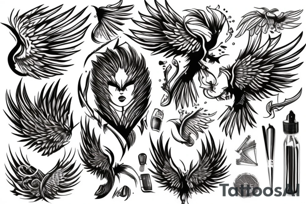 Phoenix tattoo idea