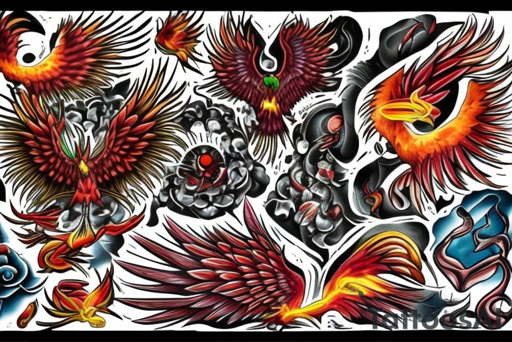 Phoenix tattoo idea
