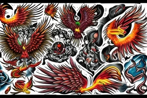 Phoenix tattoo idea