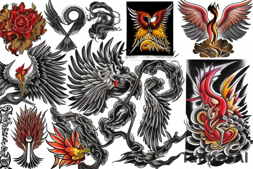 Phoenix tattoo idea