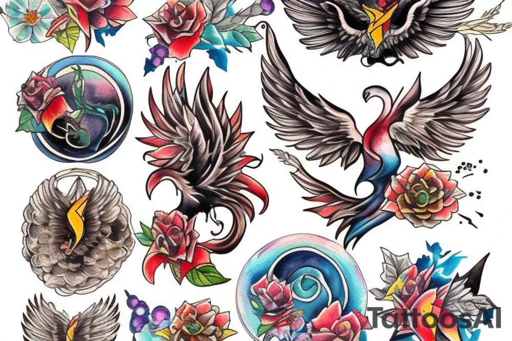 Phoenix tattoo idea