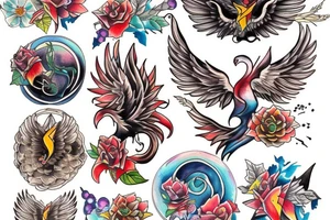 Phoenix tattoo idea