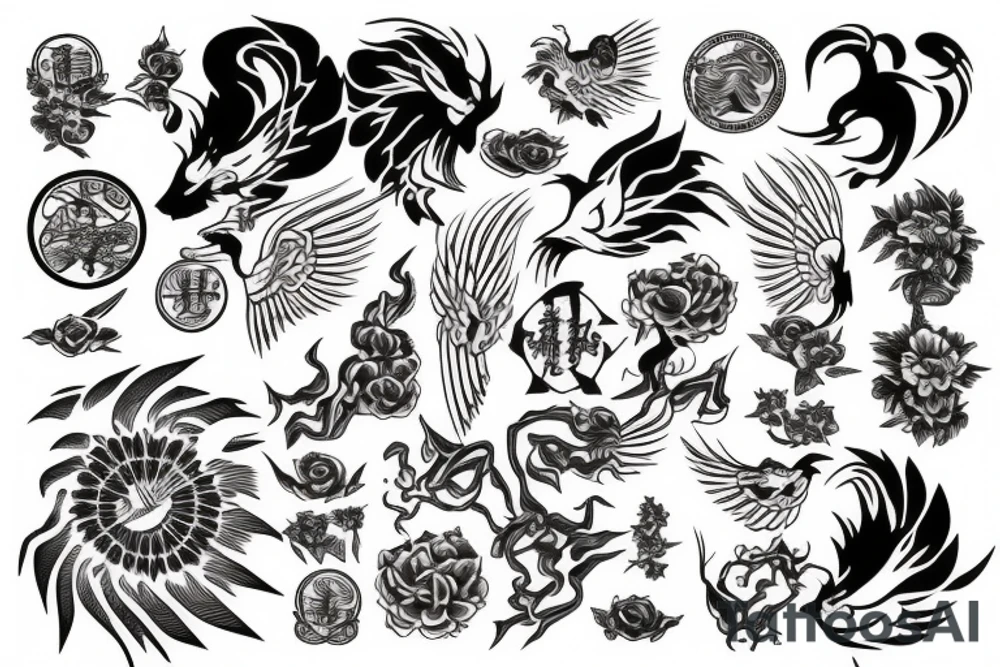 Phoenix tattoo idea