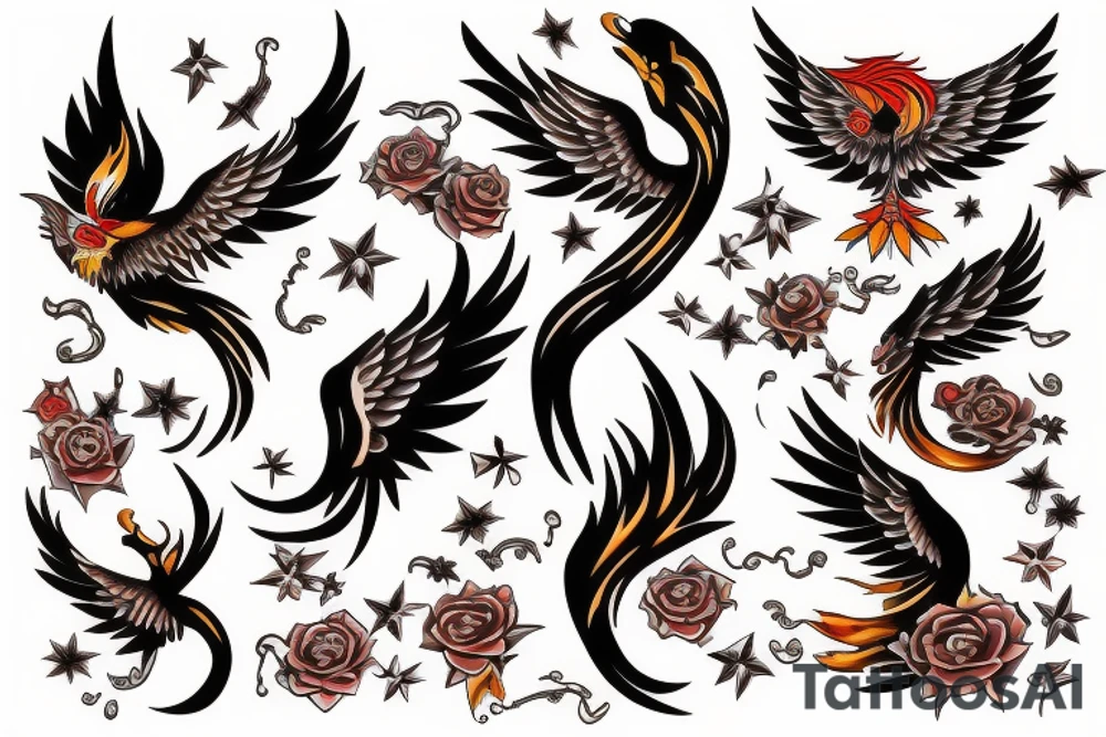 Phoenix tattoo idea